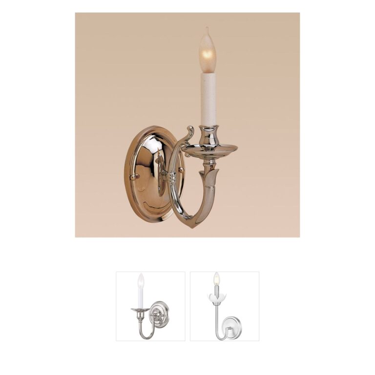 JVI Designs Traditional Brass Pewter Wall Sconce