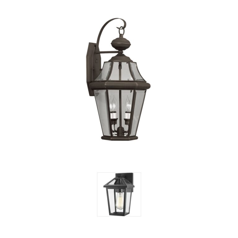 Livex Lighting Georgetown Solid Brass Outdoor Wall Lantern