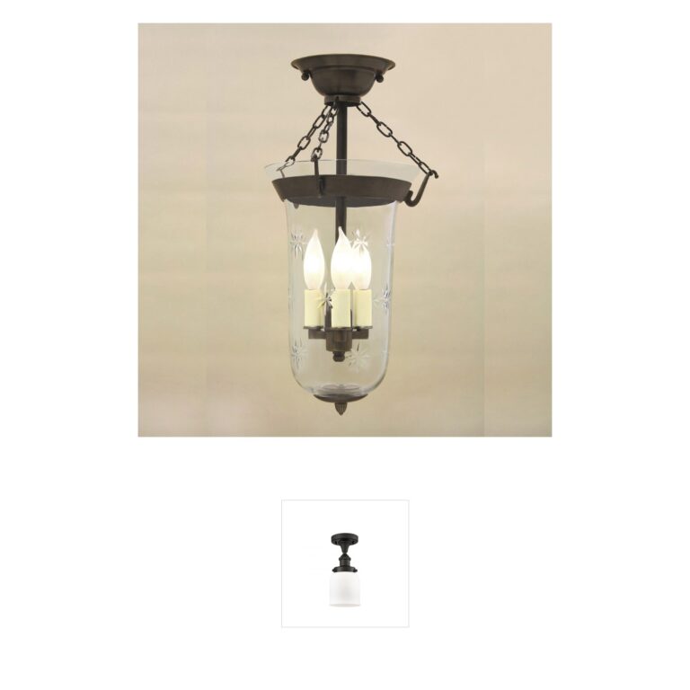 JVI Designs Sophia Collection Oil Rubbed Bronze Semi-Flush Mount