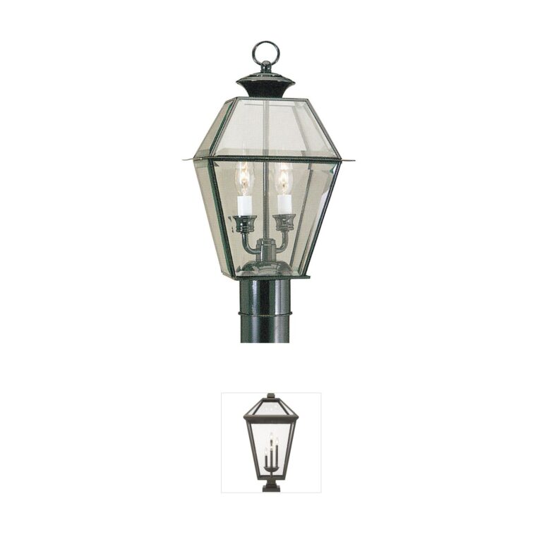 Livex Lighting Westover Solid Brass Outdoor Post Lantern
