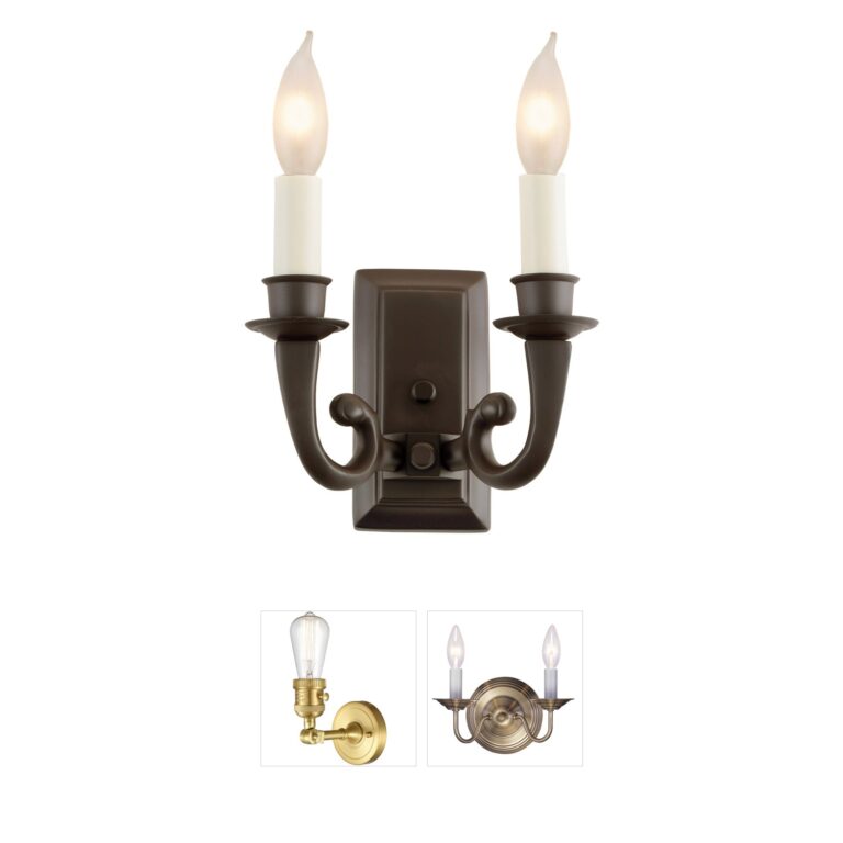 JVI Designs San Clemente Brass Wall Sconce