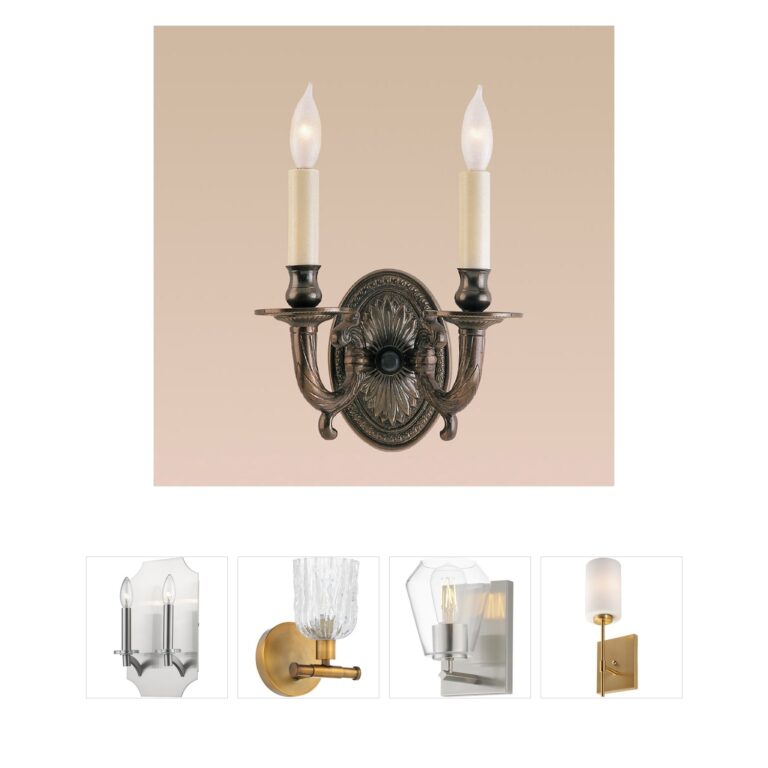 JVI Designs San Clemente Brass Wall Sconce