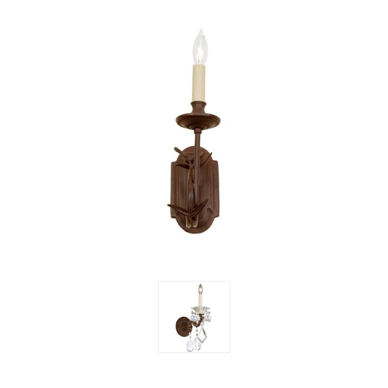 JVI Designs Bird Collection 1-Light Rust Wall Sconce