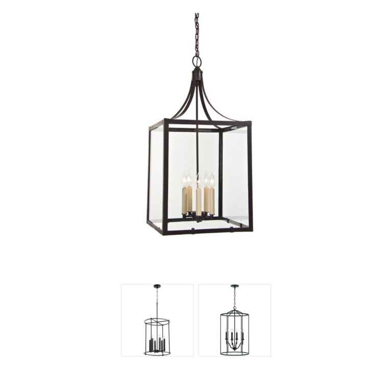 JVI Designs Columbia Arc Oil Rubbed Bronze Foyer Lantern