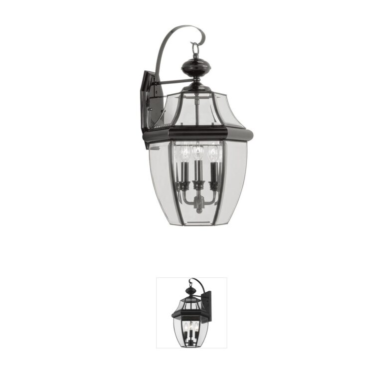 Livex Lighting Monterey Solid Brass Outdoor Wall Lantern