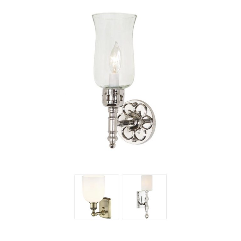 JVI Designs Traditional Brass Polished Nickel Wall Sconce