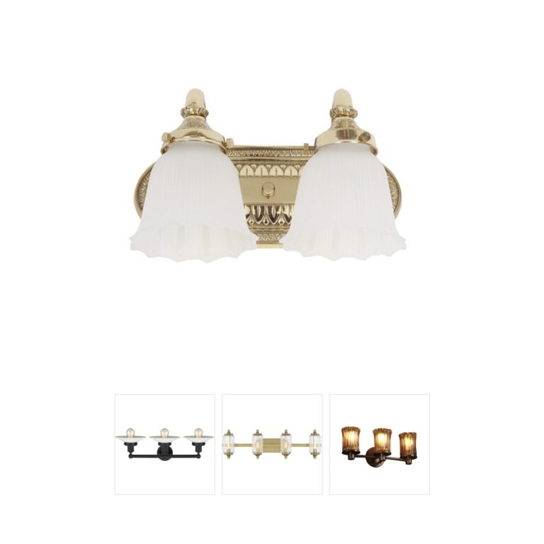 JVI Designs Traditional Brass 2-Light Cast Brass Vanity Sconce in Pewter