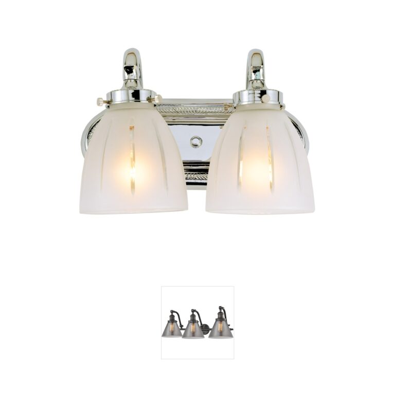 JVI Designs Traditional Brass Polished Chrome Vanity Light