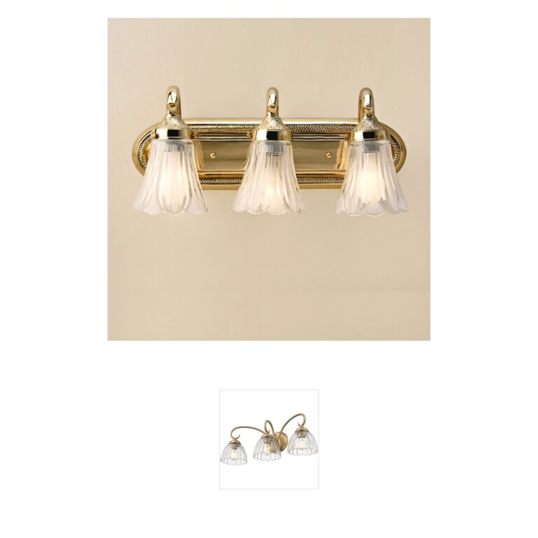 JVI Designs Traditional Brass 3-Light Cast Brass Vanity in Polished Chrome
