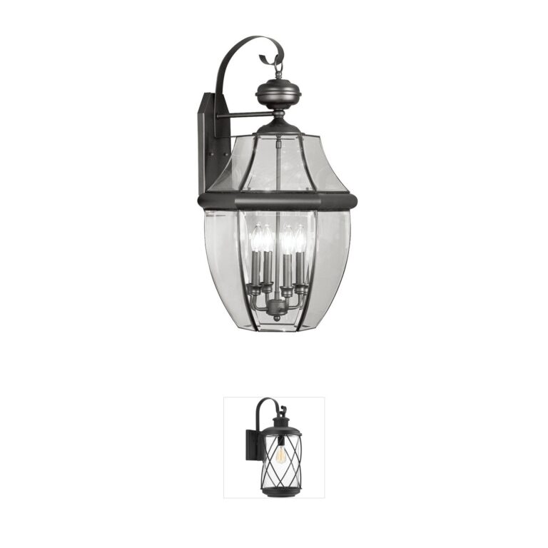 Livex Lighting Monterey Solid Brass Outdoor Wall Lantern