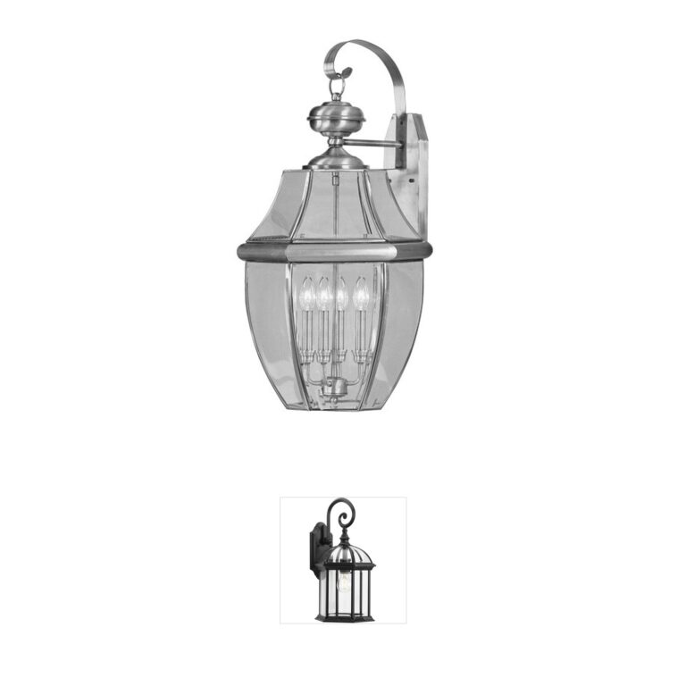 Livex Lighting Monterey Solid Brass Outdoor Wall Lantern