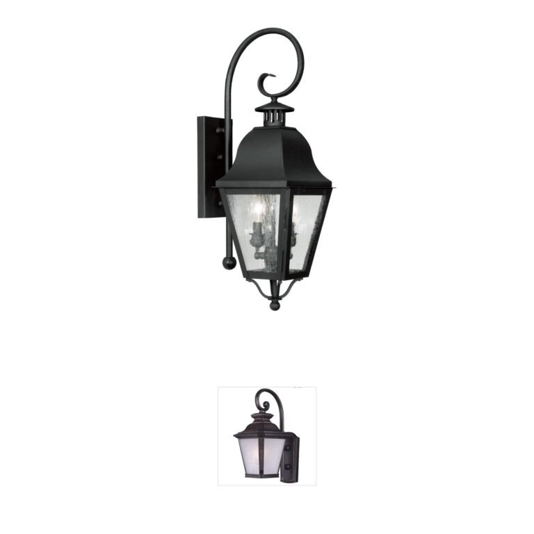 Livex Lighting Amwell Collection Solid Brass Outdoor Wall Lantern