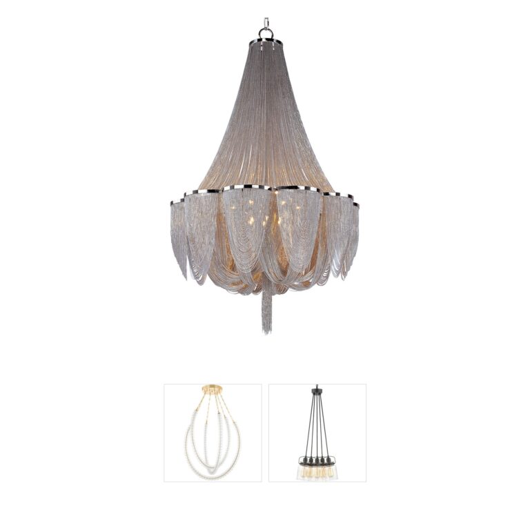 Maxim Lighting Chantilly 14-Light Polished Nickel Steel Chandelier