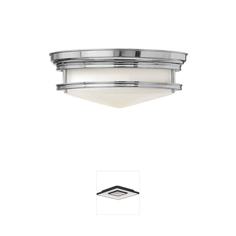Hinkley Hadley Chrome Flush Mount Ceiling Light