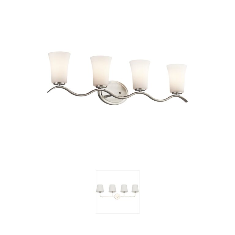 Kichler Armida 4-Light Brushed Nickel Vanity Light