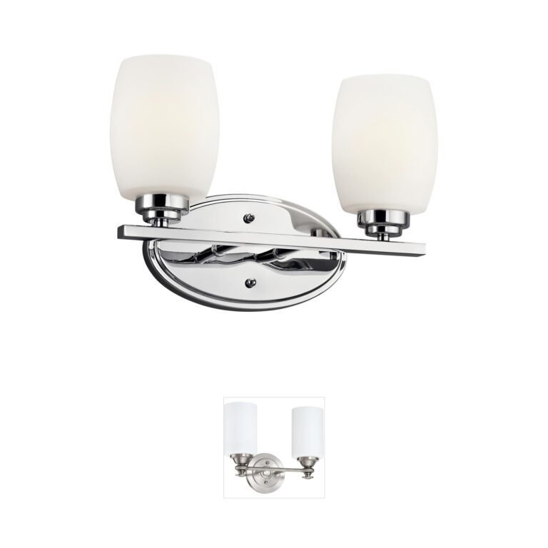 Kichler Eileen Chrome Bathroom Vanity Light