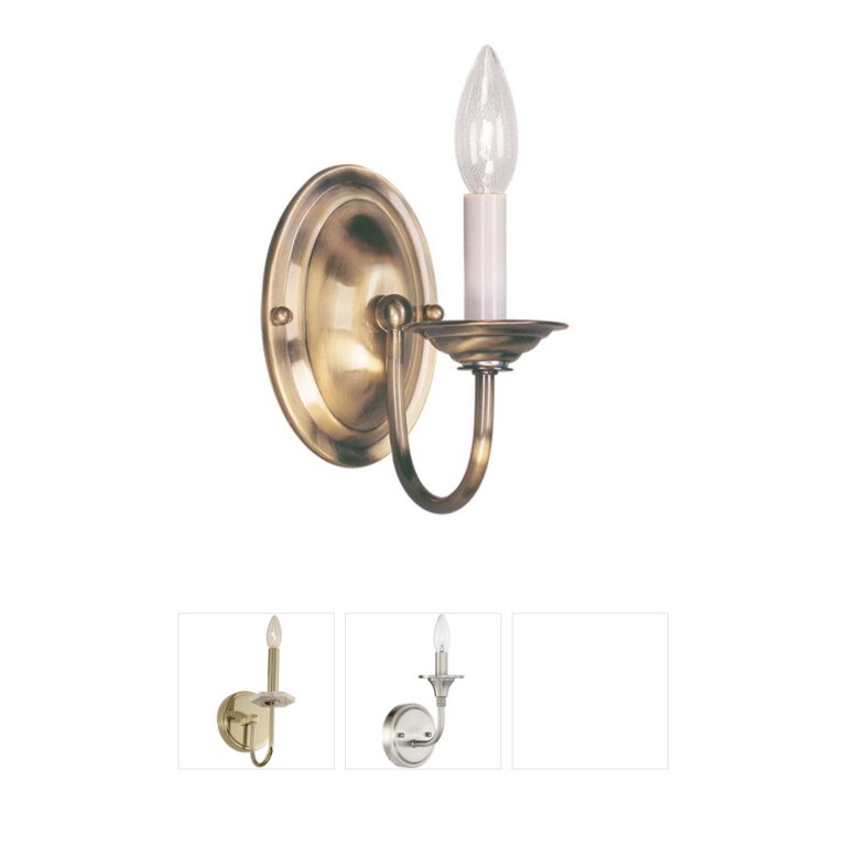 Livex Lighting Home Basics Steel Wall Sconce