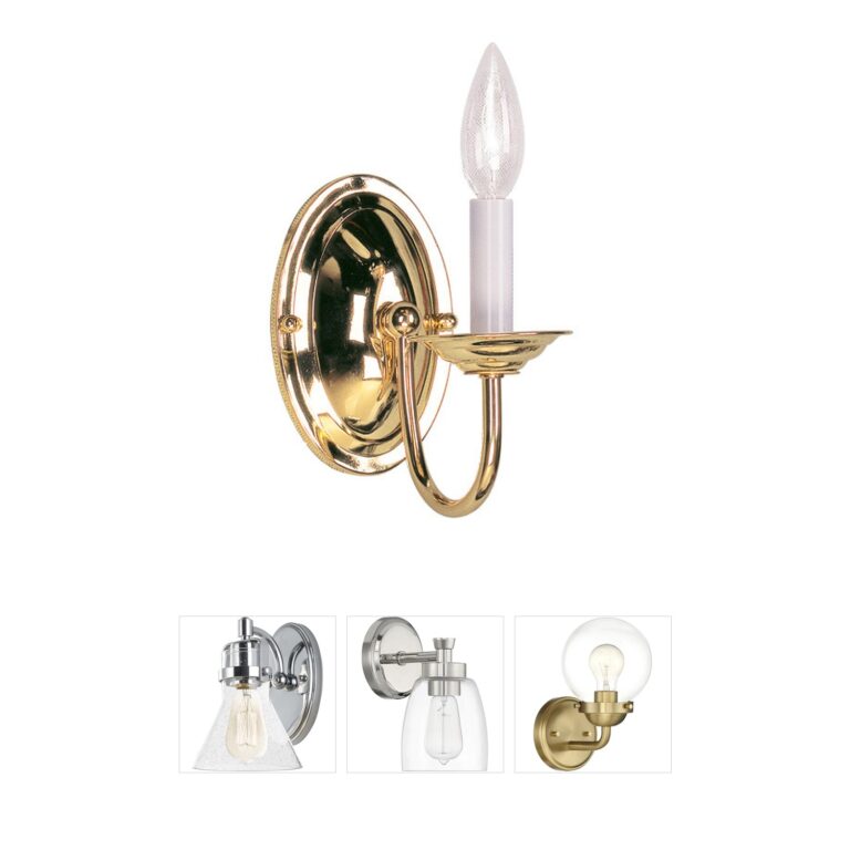 Livex Lighting Home Basics Steel Wall Sconce