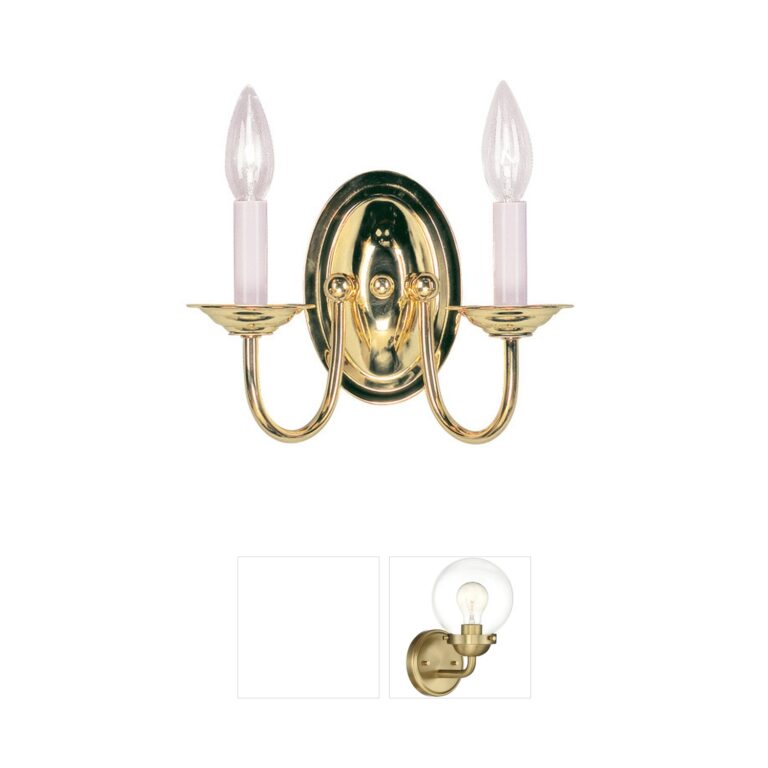 Livex Lighting Home Basics Steel Wall Sconce