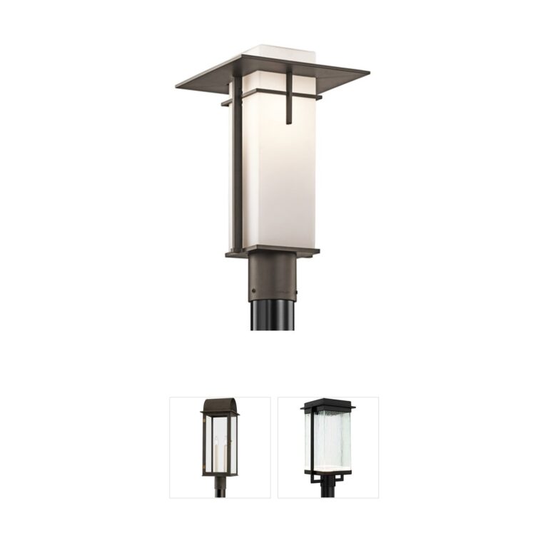 Kichler Caterham Olde Bronze Aluminum Outdoor Post Lantern