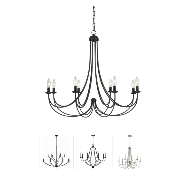 Quoizel Mirren Collection Steel Chandelier