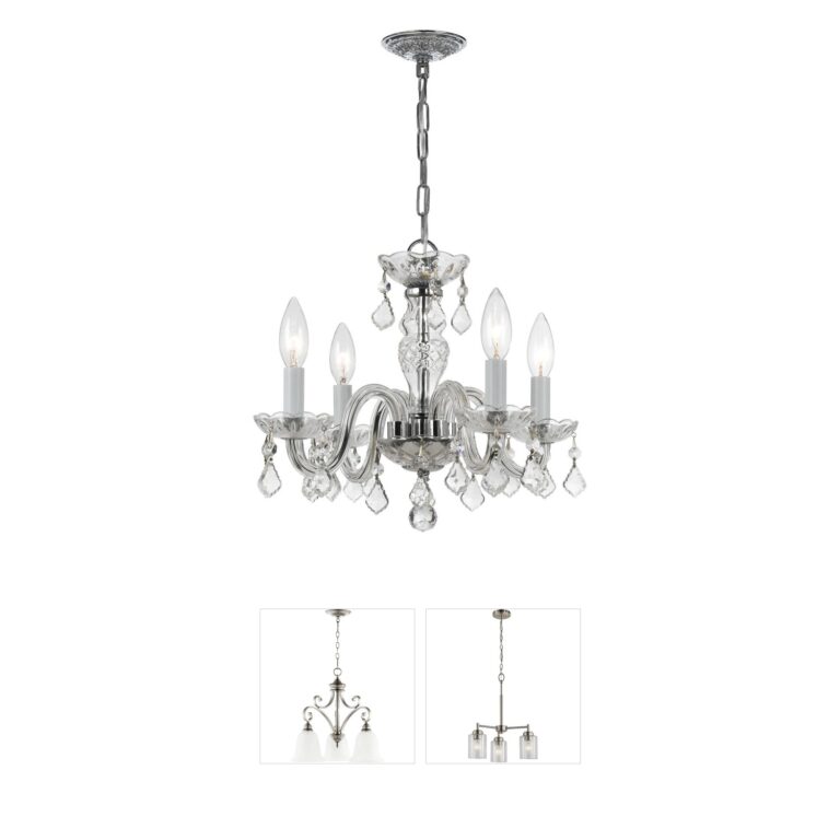 Crystorama Traditional Crystal Swarovski Strass Mini Chandelier