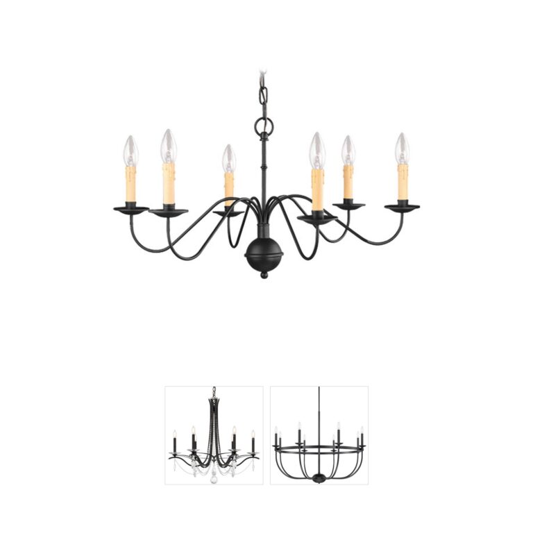 Livex Lighting Heritage Black Steel Chandelier