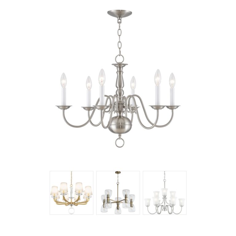 Livex Lighting Williamsburgh Steel Chandelier