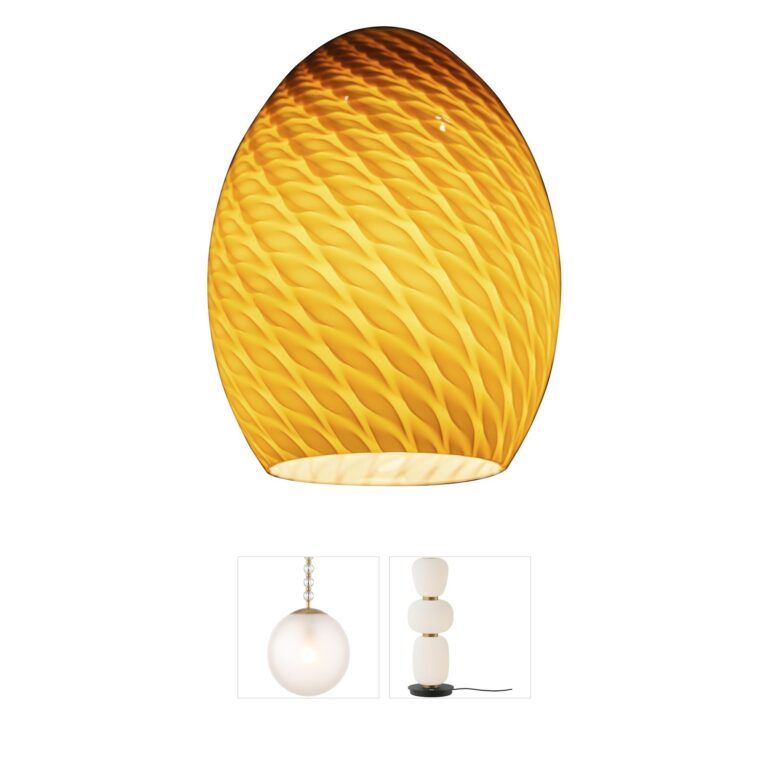 Access Lighting FireBird Amber Glass Pendant Shade