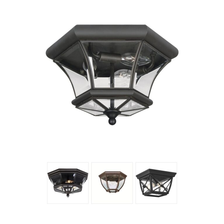 Livex Lighting Monterey/Georgetown Bronze Outdoor Ceiling Light