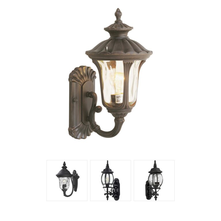 Livex Lighting Oxford Collection Cast Aluminum Outdoor Wall Lantern