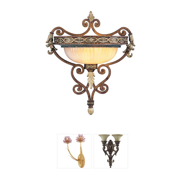 Livex Lighting Seville Collection Hand-Crafted Glass Wall Sconce