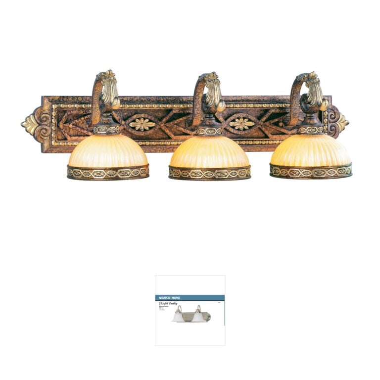 Livex Lighting Seville Collection 3-Light Palacial Bronze Vanity Light