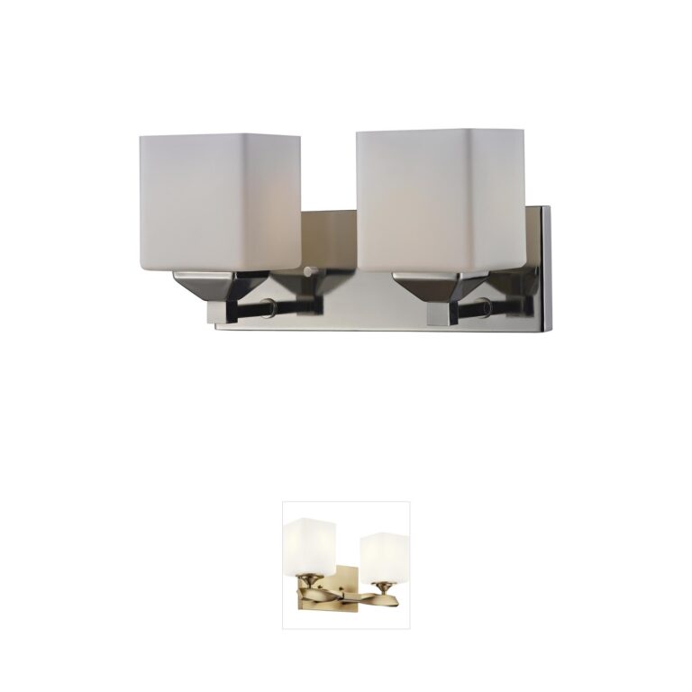 Z-Lite Quube Chrome 2-Light Vanity Light