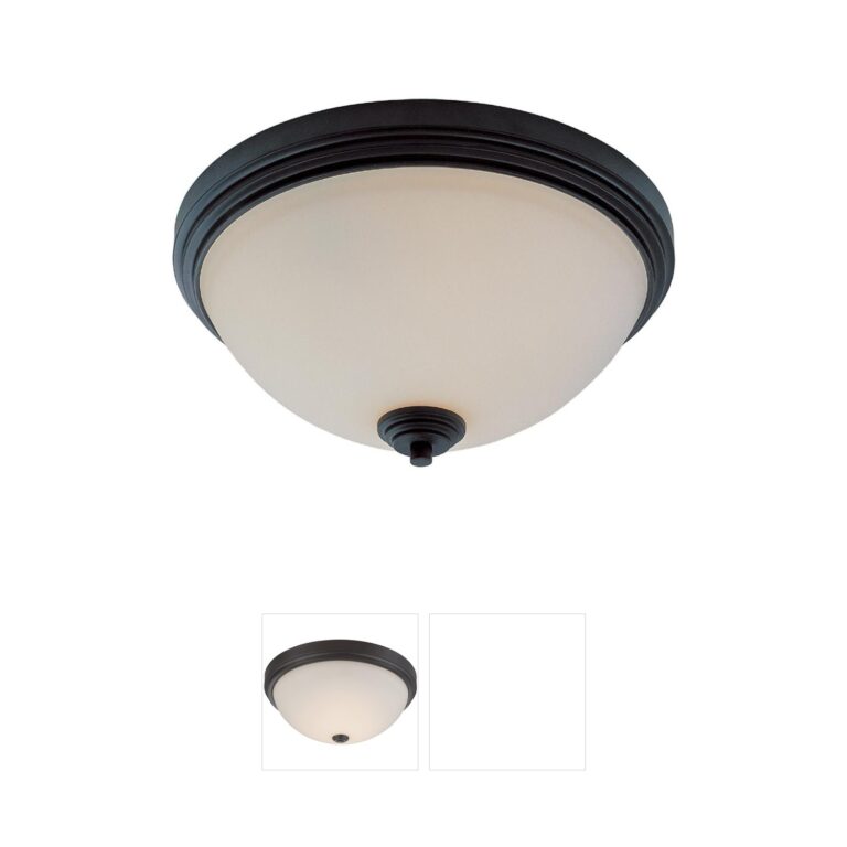 Z-Lite Chelsey 3-Light Bronze Flush Mount