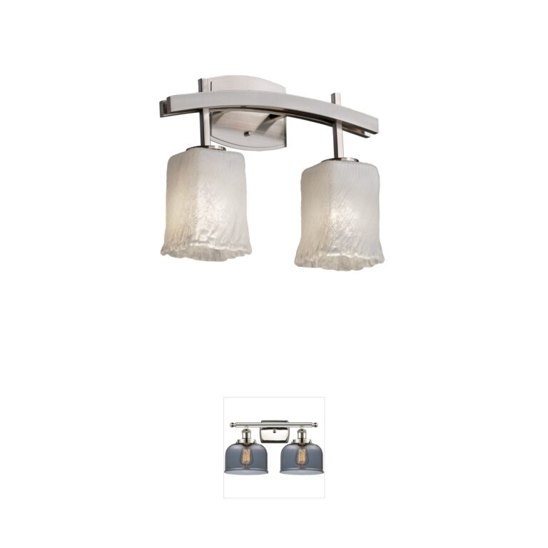 Justice Design Group Veneto Luce Venetian Glass Vanity Light