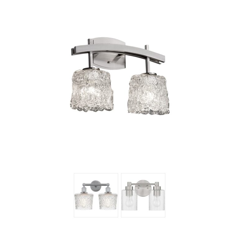 Justice Design Veneto Luce Brushed Nickel Venetian Vanity Light