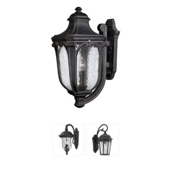 Hinkley Trafalgar Museum Black Aluminum Outdoor Wall Light