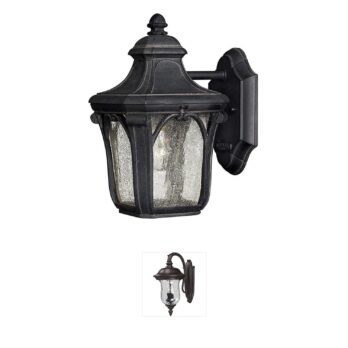 Hinkley Trafalgar Museum Black Aluminum Outdoor Wall Light