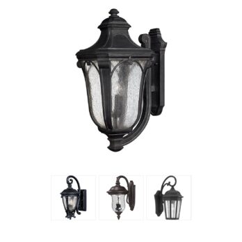 Hinkley Trafalgar Museum Black Outdoor Wall Lantern