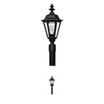 Hinkley Estate Series Manor House Black Aluminum Post Light