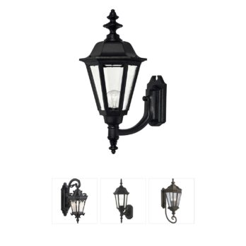 Hinkley Estate Series Manor House Black Aluminum Outdoor Wall Light
