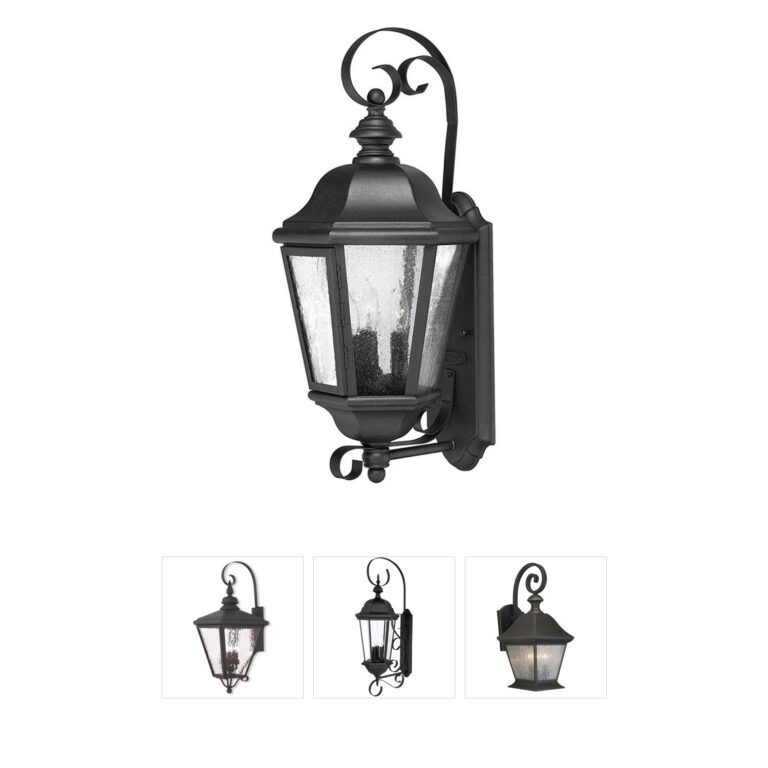 Hinkley Estate Series Edgewater Black Aluminum Outdoor Wall Light
