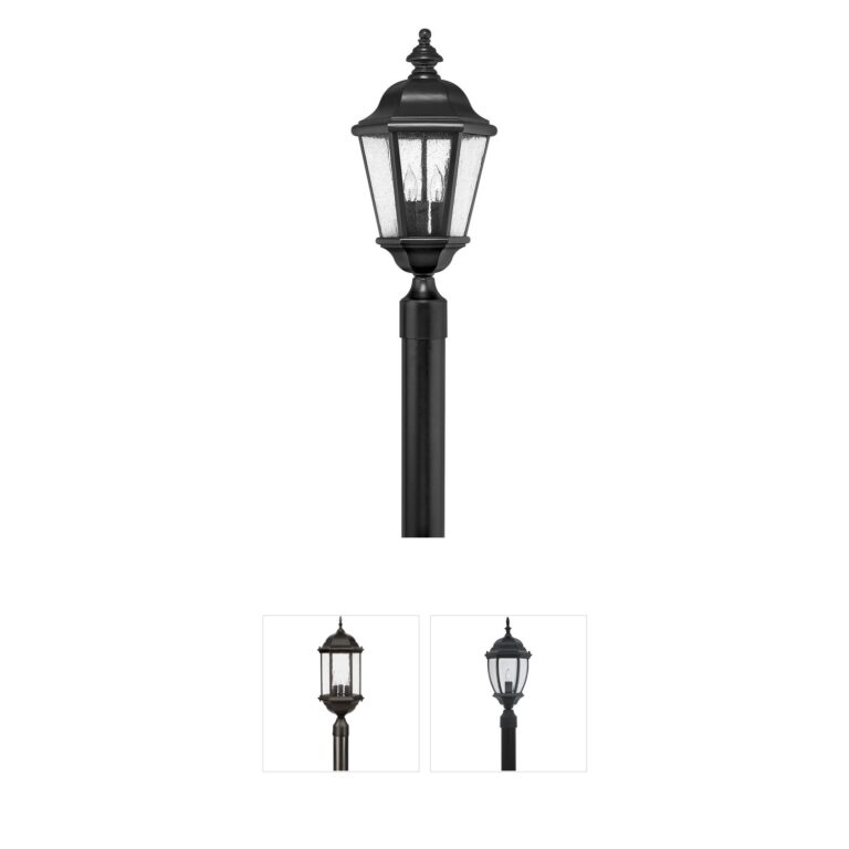 Hinkley Estate Series Edgewater Black Aluminum Post Light