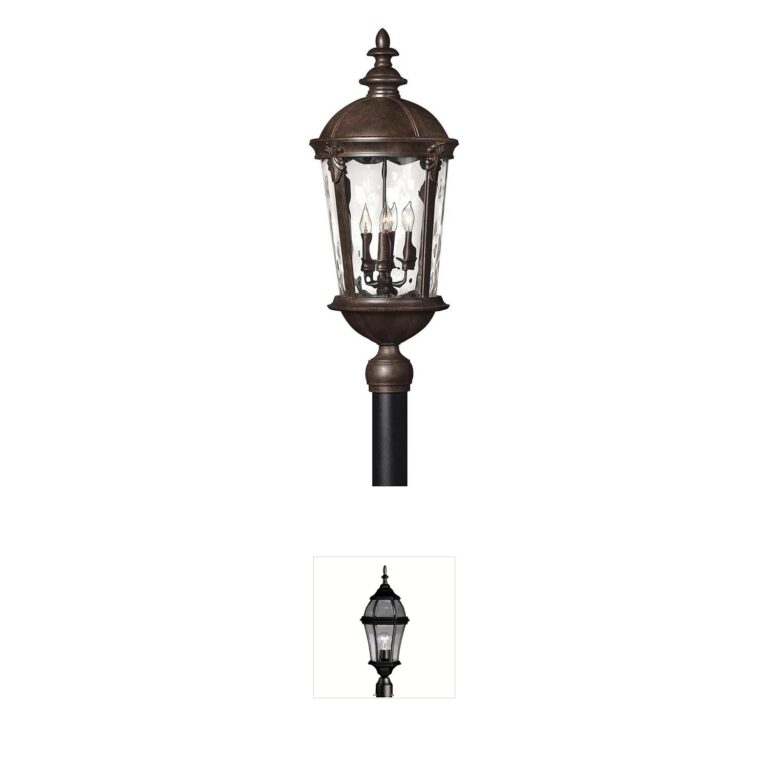 Hinkley Estate Series Windsor River Rock Post Lantern