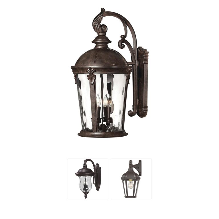 Hinkley Estate Series Windsor River Rock Outdoor Wall Lantern