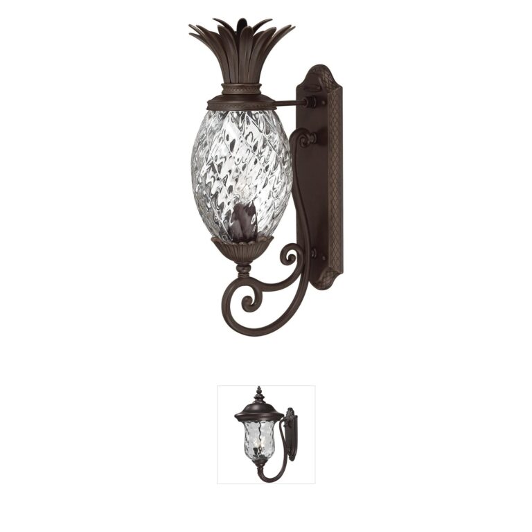 Hinkley Plantation Solid Brass Outdoor Wall Lantern