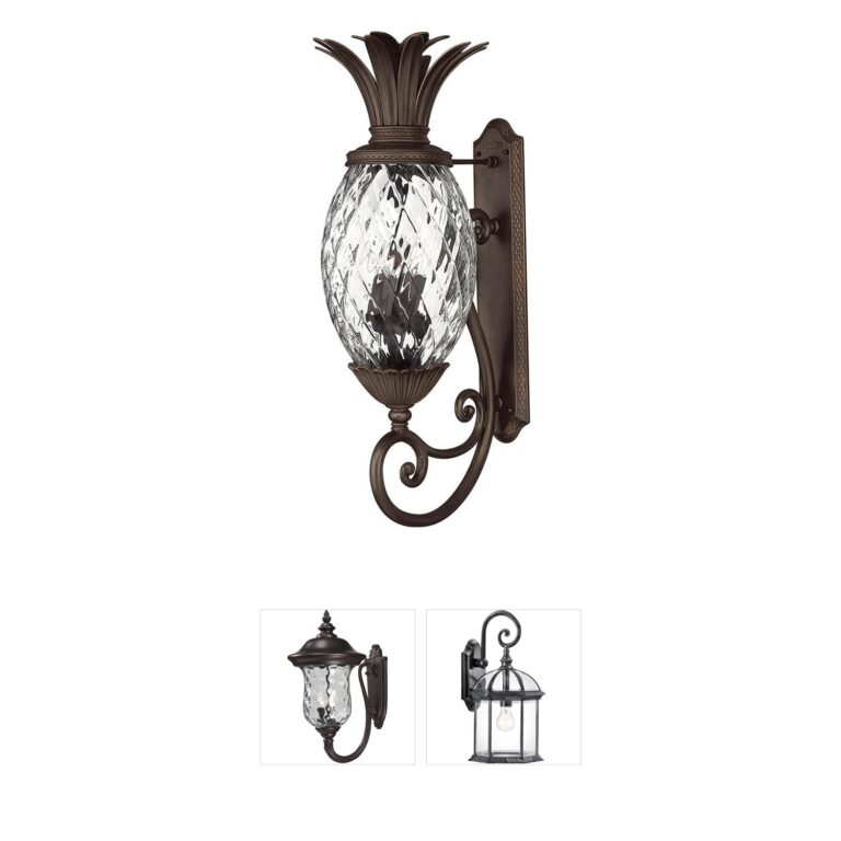 Hinkley Plantation Solid Brass Outdoor Wall Lantern