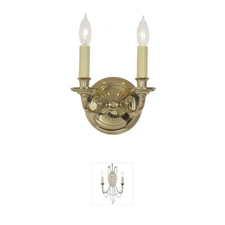 JVI Designs Ray Polished Brass Wall Sconce