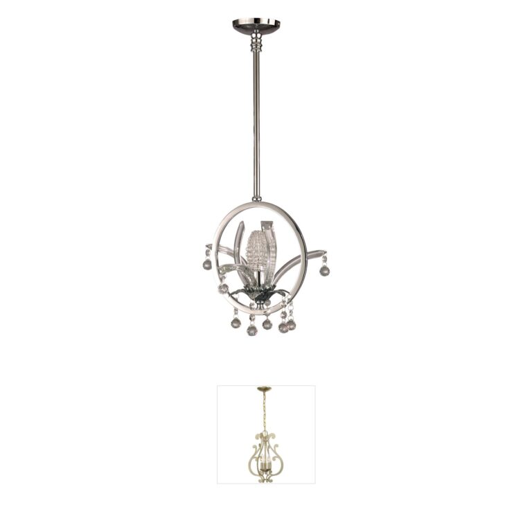 Dale Tiffany Springdale Polished Chrome Pendant